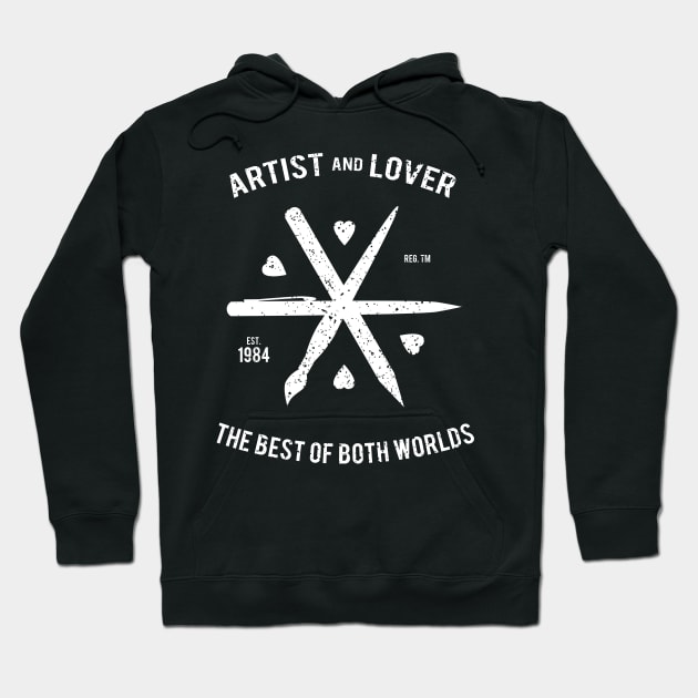 Artist and Lover Hoodie by JakeRhodes